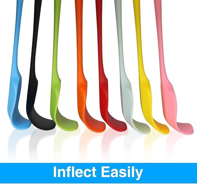 Silicone Spatulas Set of 8, 8.2 Inch Colorful Rubber Spoonulas, Heat Resistant Seamless Non-Stick Scrapers, Flexible Small Spatula Tools for Baking, Mixing, Cooking, Frying, Kitchen Use