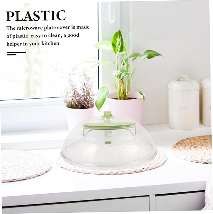 Microwave Splatter Cover with Steam Vents - 26cm High-temperature Food Cover for Freshness and Preservation for Kitchen Use