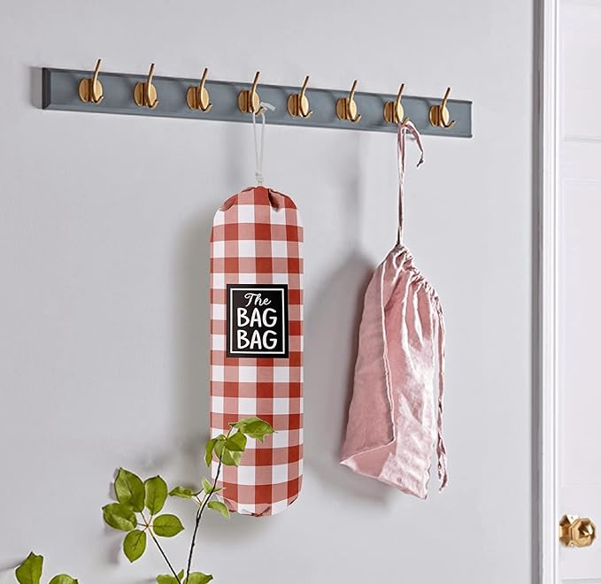 Funny Grid Bag Bag， Grocery Bags Holder Organizer For Shopping Bags, Wall Mount Plastic Bags Storage Container Dispensers, Gift For The Preferred Family And Friends
