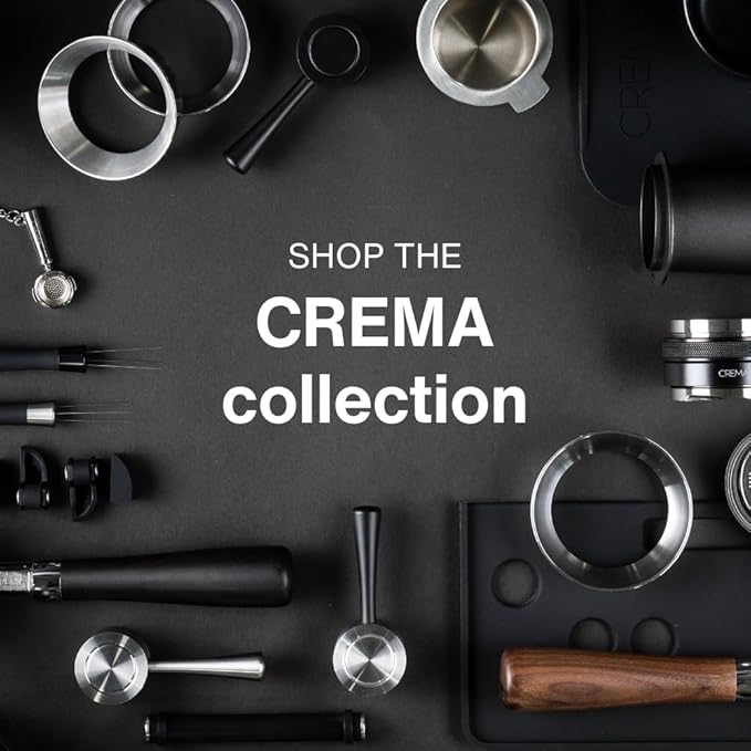 CREMA Coffee Products Replacement Steam Lever for Breville Espresso Machines | Ergonomic Stainless Steel Design | Compatible with Barista Express, Infuser, Barista Pro | Black/Silver Finish