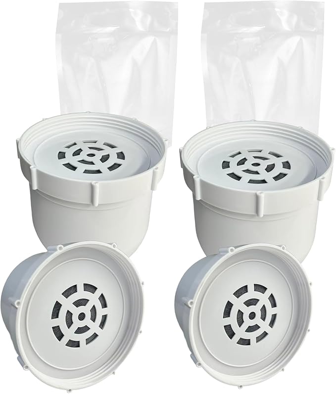 Water Filter Replacement for Clearly Filtered Pitcher, Reduces Fluoride Heavy Metals Chlorine, 100-Gallon, BPA-Free, 4-Pack