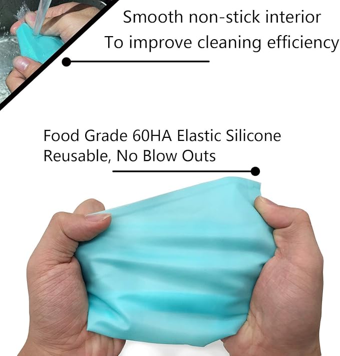 Piping Bags and Tips Set, Cake Decorating Kit Supplies, Frosting Piping Kit for Baking with Pastry Bags and Tips, Standard Converters, Silicone Rings, Reusable Piping Bags for Cookie Icing, Cupcake