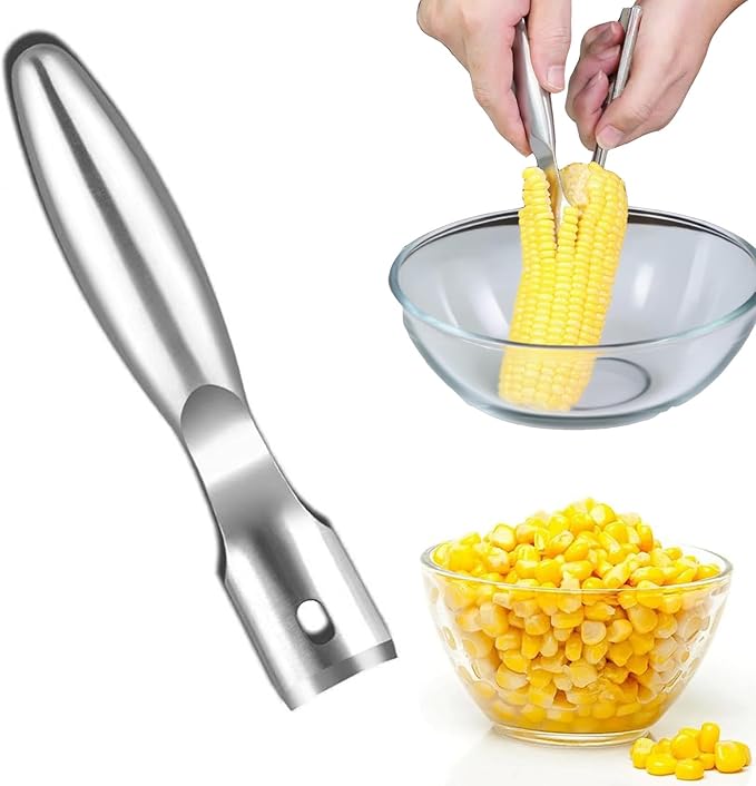 Stainless Steel Corn Peeler for Corn on The Cob, Corn on the Cob Stripper Tool, Corn on Cob Remover Corn Shucker for Home Kitchens, Restaurant Chefs