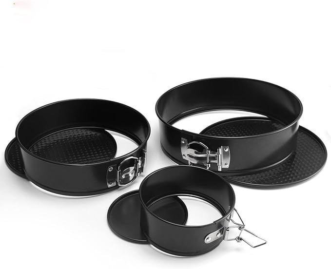 Cake Tin， Non-Stick Cake Mould, Baking Tools Baking Mold,Cake Mould,Baking Cake Ring Non-Stick Bakeware Carbon Steel Movable Bottom Lock Cake Mold Round Chiffon Baking Pan 4 Inch 1Pcs pan (Color : 4 i