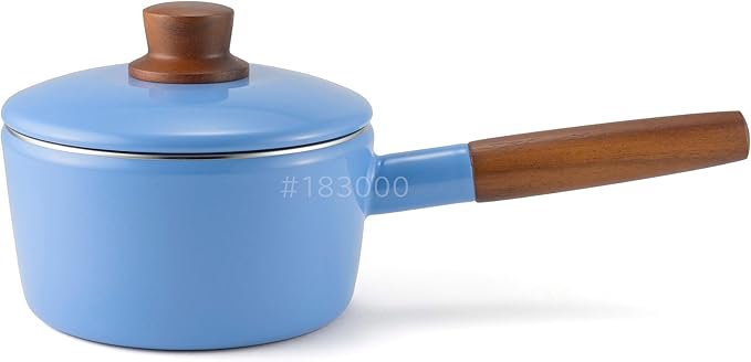 Fuji Hollow Saucepan, 6.3 inches (16 cm), Zenith Blue, IH Compatible, Natural Series NA-16S.ZB