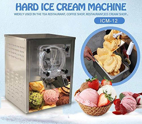 Kolice Commercial Desktop Hard ice Cream Machine, Counter top Hard ice Cream Maker, Ice Cream Machine, Snack Food Machine for Restaurant, Snack Bar, Ice Cream Shop