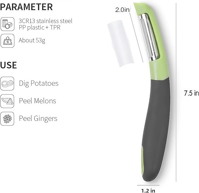 Fanmusic Swivel peelers - potato peelers，Fruit and vegetable peelers for kitchen (I)