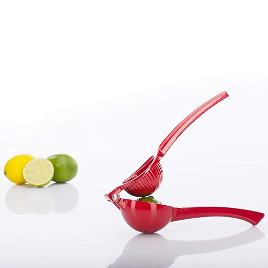 Westmark 30952270 Lemon Squeezer, Sturdy Lemon juicer Professional Citrus Press Red Manual Non Slip Lime Juicer Good for Healthy Drinks, Lemons, Lime Juicer