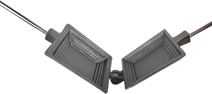 HAWOK Cast Iron Pie-Iron Sandwich Maker with Detachable Handle set of 4…