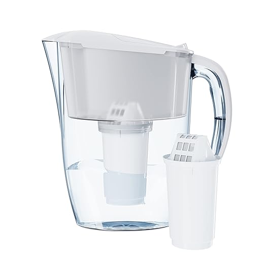 AQUAPHOR Smile Water Filter Jug, 2.4 L (White, A5 Mg Enriched with Magnesium)