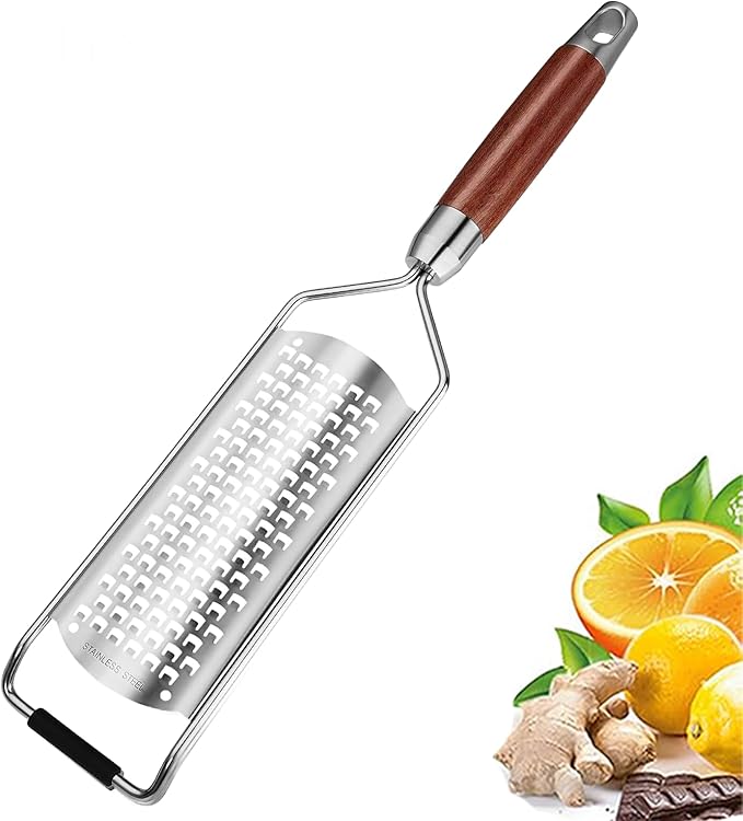 Nbippiooiwip cheese grater,zester grater with handle,and can easily handlelemons Vegetable,cheese and easy to handle without burden.