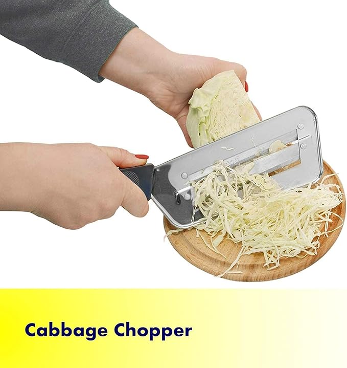YukaBa Cabbage Kitchen Knife Slicer Chopper Shredder Sauerkraut Cutter Coleslaw Grater (Black)
