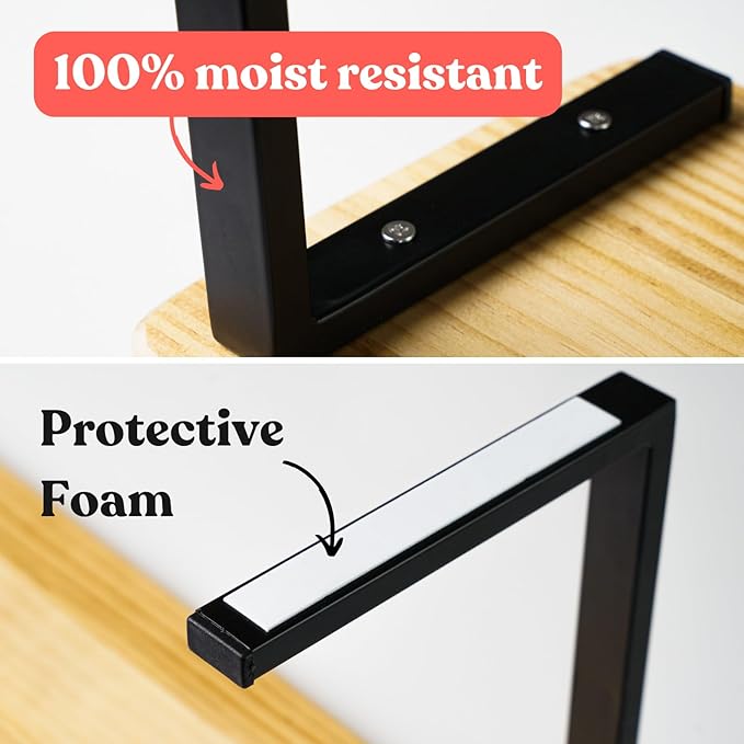 Home in Bold Over The Sink Shelf for Tall Faucet - Space-Saving Bathroom Over Faucet Kitchen Narrow Counter Over Sink Organizer, 30” L 6.25” W 9.25” H Metal Above Sink Shelf Top of Sink [Waterproof]