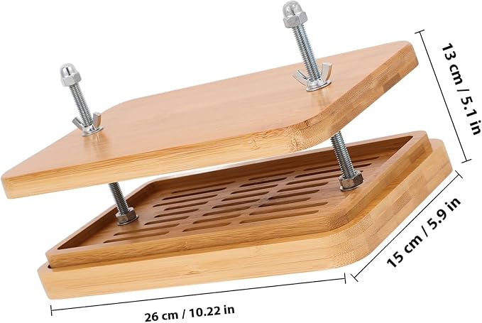 DOITOOL Tofu Press Mold Tofu Maker with 3-layer Drip Tray 26x15cm Kitchen Tool for Homemade Soybean Curd Food Strainer for Vegan Cooking