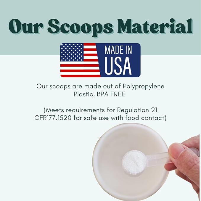1 mL (1 CC) Long Handle Scoop for Measuring Coffee, Pet Food, Grains, Protein, Spices and Other Dry Goods (Pack of 100)