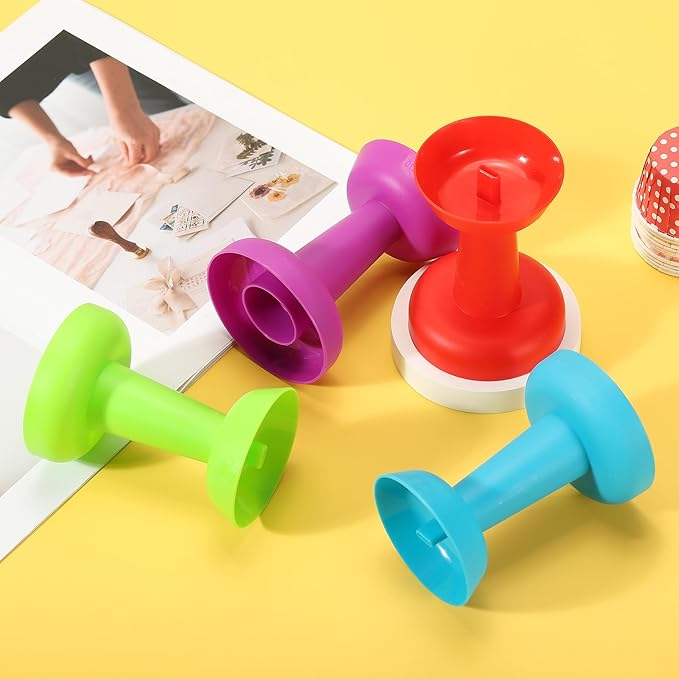 uxcell 4pcs Silicone Treats Holder 5.1" x 3.5" Washable Ice Cream Cone Holder Kitchen Tools Multicolor