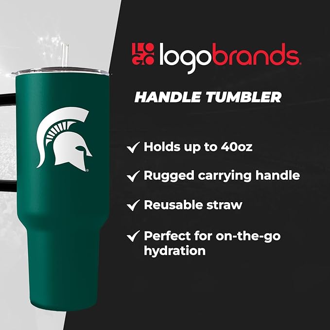 Logo Brands NCAA unisex-adult S40PT 40oz Handle Tumbler