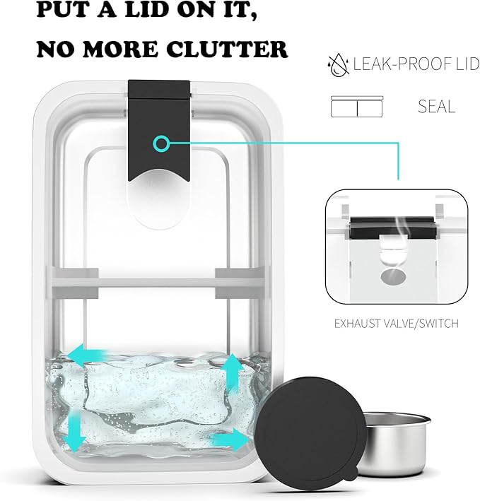 Bakpoco Stainless Steel Bento Lunch Box for Adult, 42oz Leak-Proof Lunch Box Containers, Microwave-Safe, with Adjustable Divider, Convenient Metal Lunchbox for Work, Travel