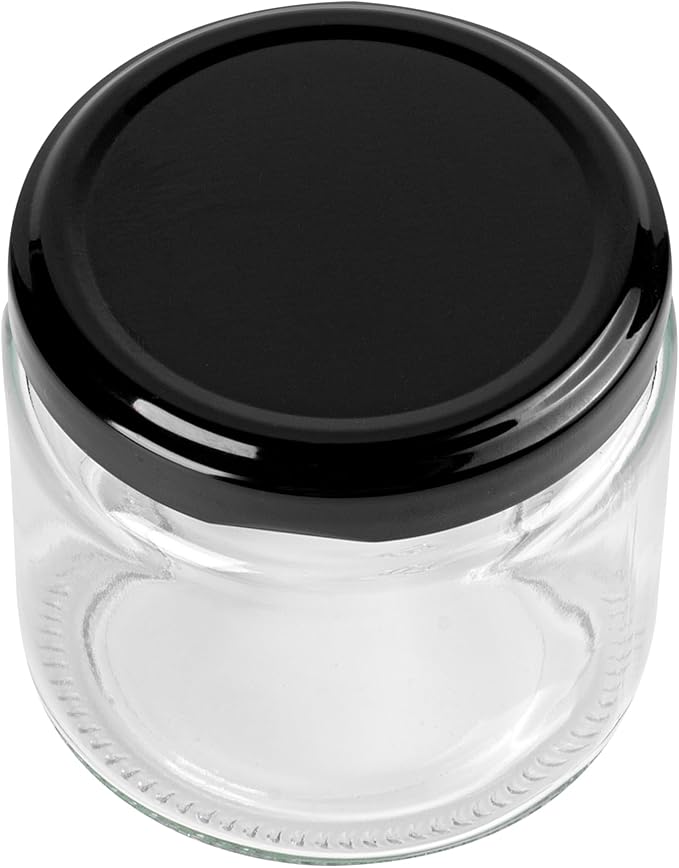 Restaurantware 10 Pack Of Glass Jars, 6 Oz Durable Glass Jars With Lids, Small Mason Jar For Food Reusable Hot And Cold Friendly, For Restaurants And Kitchens, Clear Storage Jar