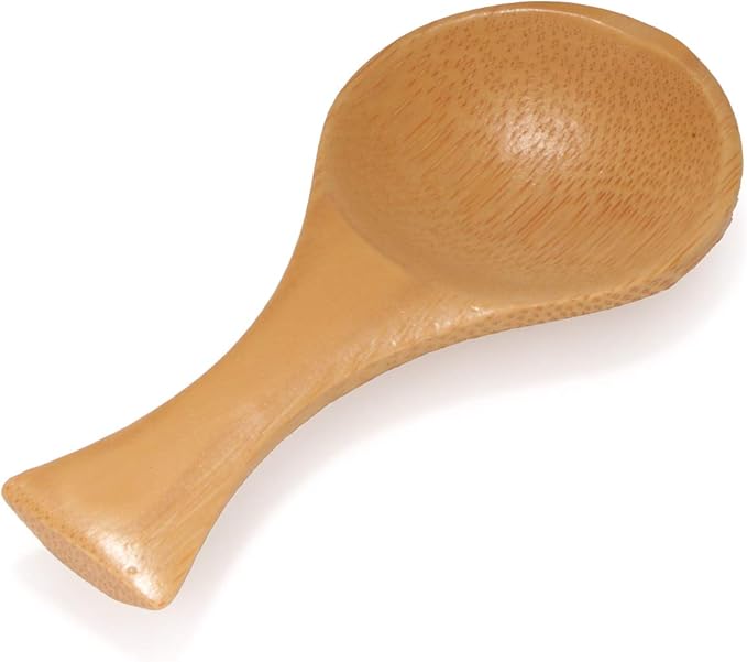BambooMN - 3.5" Small Solid Bamboo Round Scoop, 30pcs