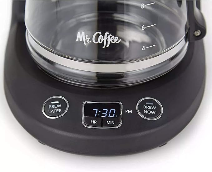 Mr. Coffee® 12-Cup Programmable Coffeemaker, Brew Now or Later
