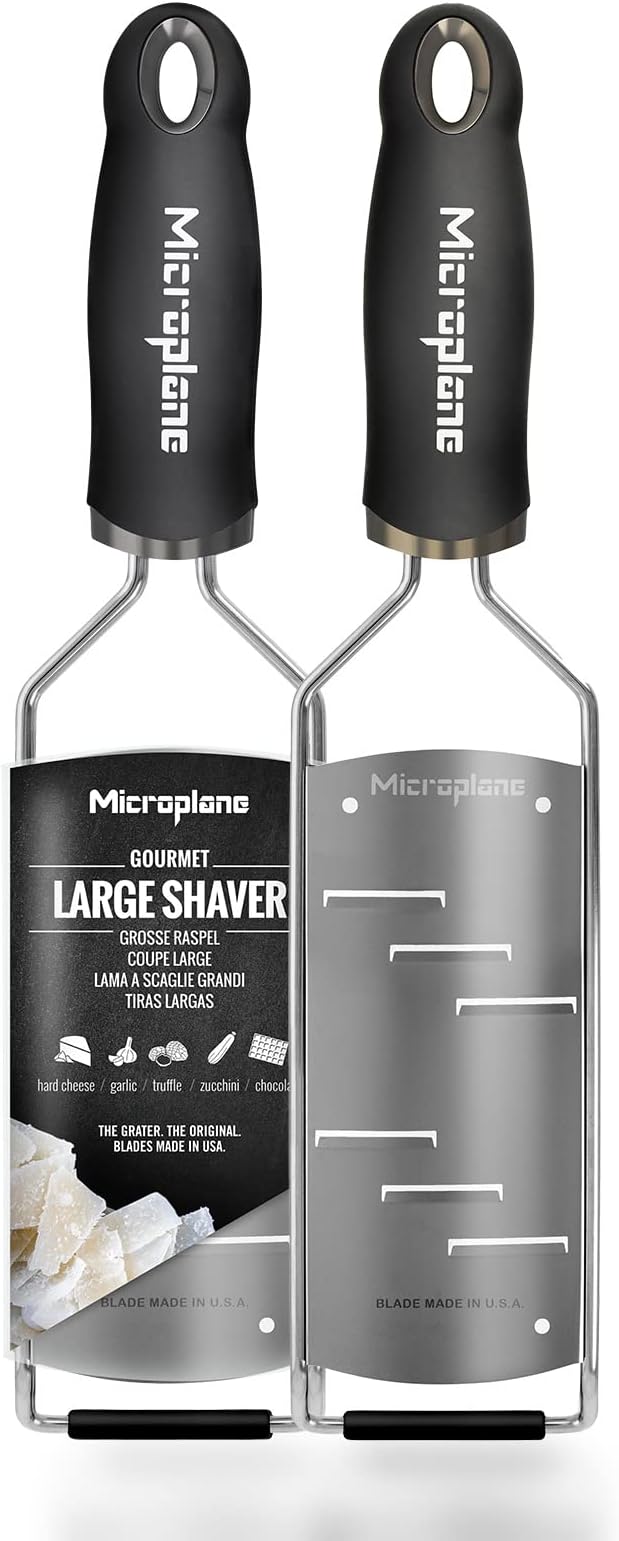Microplane Gourmet Series Hand Held Parmesan Cheese Shaver (Black)