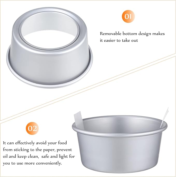 Alipis Cake Pan Set Parchment Liners Baking Molds for Healthy Baking Non-stick Oven Safe Versatile for Home Professional