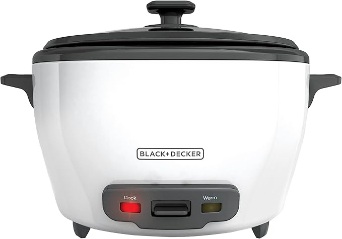 BLACK+DECKER 3-in-1 Waffle Iron WM2000SD, Grill & Sandwich Press Bundle with 6-Cup Rice Cooker