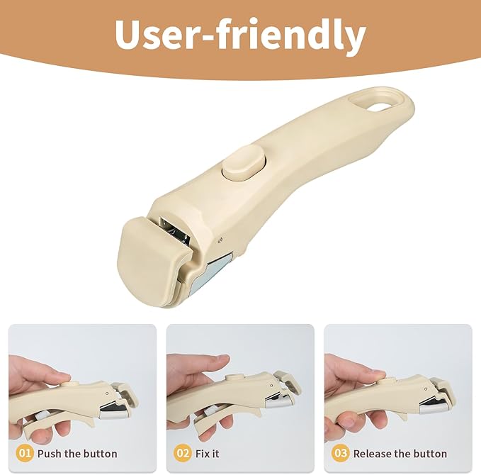 Removable Handle Beige, Detachable Handle for Pots and Pans, Universal Cookware Handles, Compatible with Thin Edge Cookware, 2 Pack