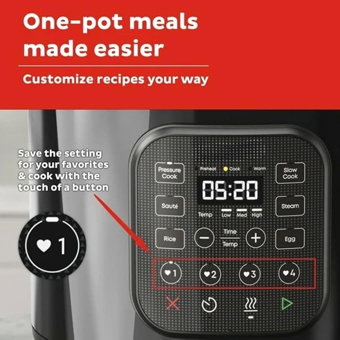 Instant Pot 8Qt Chef Series – 8 in-1 Multi-Cooker: Pressure, Slow, Rice & More – Easy Meals Fast