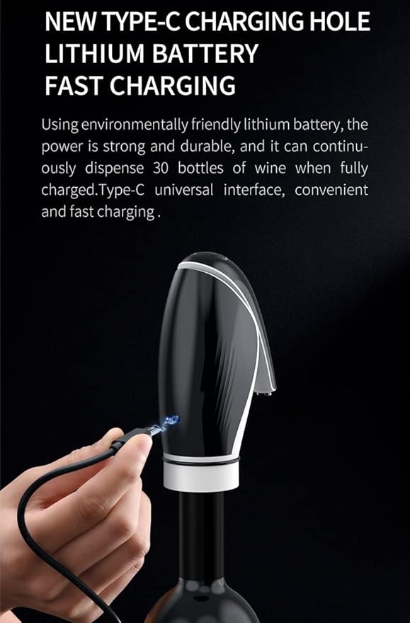 Electric Wine Aerator, Rechargeable Wine Dispenser and preserve Gifts Set, 2022 Latest Models Smart Wine Decanter, Wine Gifts for Women, Wine Lovers or Own Use