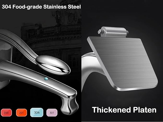 Real Stainless Steel Lemon Squeezer Citrus Juicer Hand Press Heavy Duty Manual Squeeze Juice Extractor Maker Orange Lime Grapefruit Presser