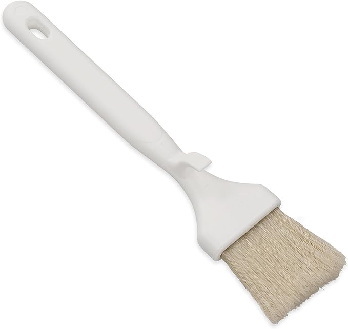 SPARTA 4037800 Meteor Boarhair Pastry Brush, Basting Brush With Built-In Projecting Hook, 2 Inches, Brown, (Pack of 12)