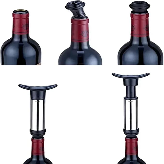 Wine Stoppers 30pcs Stainless Steel Stoppers - Wine/Champagne Vacuum Pump Sealer