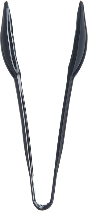 Carlisle FoodService Products 460603 Carly Salad Tong, 6" Salad Tong, Black, 1 Pack