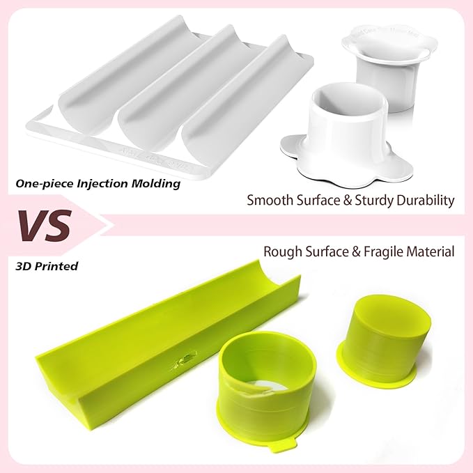 Cake Pop Cutter and Pusher with Tray - Circle Cake Pop Mold Set | Non-3D Printed | 1.75" Size | High-Capacity Dual-Cavity Cake Pop Tray | Smooth & Easy-Clean Surface (Cutter & Tray Set)