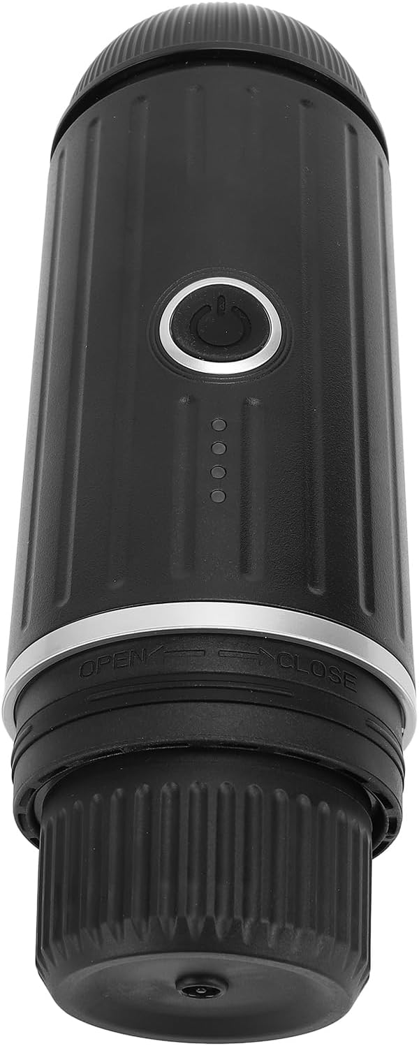 Asixxsix Portable Coffee Maker, 7500mAh Battery USB Powered Travel Coffee Maker, Portable Machine with Hot Cold Extraction and Capsule Ground Compatibility for Camping