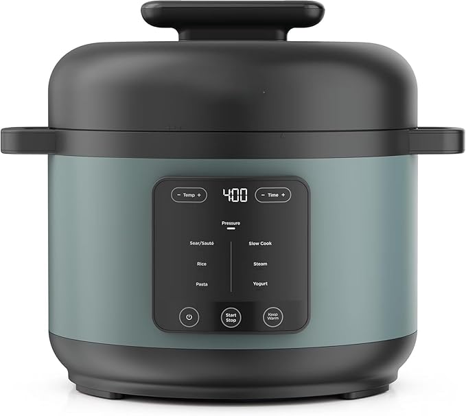 HyperHeat Pressure Cooker - 6.5 Quart Multi-Cooker with 1200W Power, SimpliServe Pot for Family Meals, Programmable Electric Pressure Cooker for Fast and Healthy Cooking