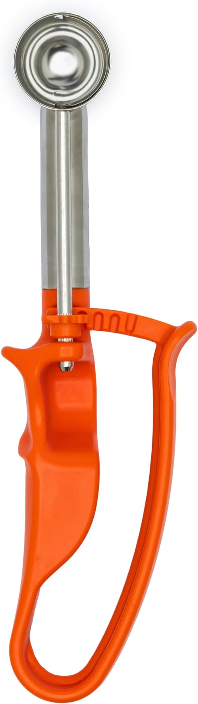 【Extended】Size 100 ORANGE (0.32 oz.) VODOMAX Commercial Food Disher, 13 Sizes, #100 Scoop, Stainless 18-10, Cookie Scoop, Best Seller Disher, Portion Control, Melon Scoop, Ice Cream Scoop