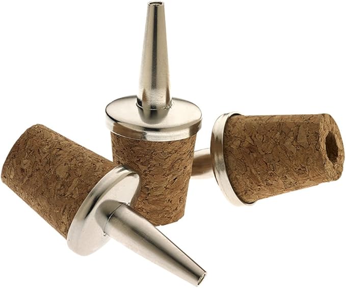 Barfly Liquor Dasher Tops, Stainless Steel, Fits Bottles with up to 20mm Diameter Opening
