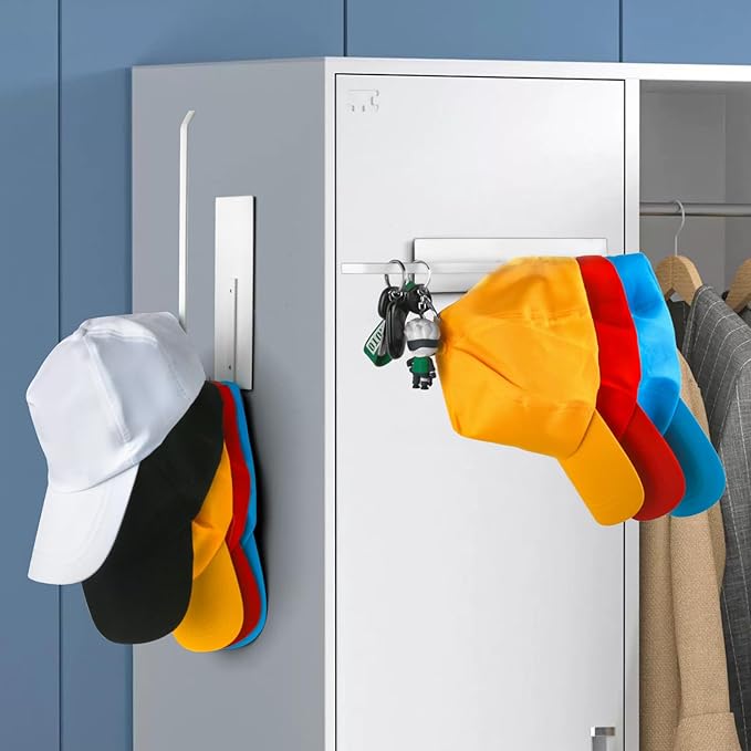 Paper Towel Holder Magnetic, Magnetic Paper Towel Holder for Fridge, Toilet Paper Roll Holder Magnet Towel Rack Wall Mount Shelf Bar for Towels Rolls Bathroom RV Dorm Kitchen Wall Decor, White 2 Pack