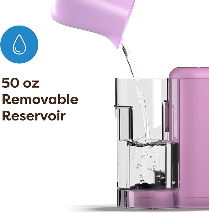 Keurig K-Mini Mate Plus Single-Serve K-Cup Pod Coffee Maker, Compact, 3 Cup Sizes, Brew Over Ice and Strong Button Features, 50 oz Removable Reservoir, Wild Orchid