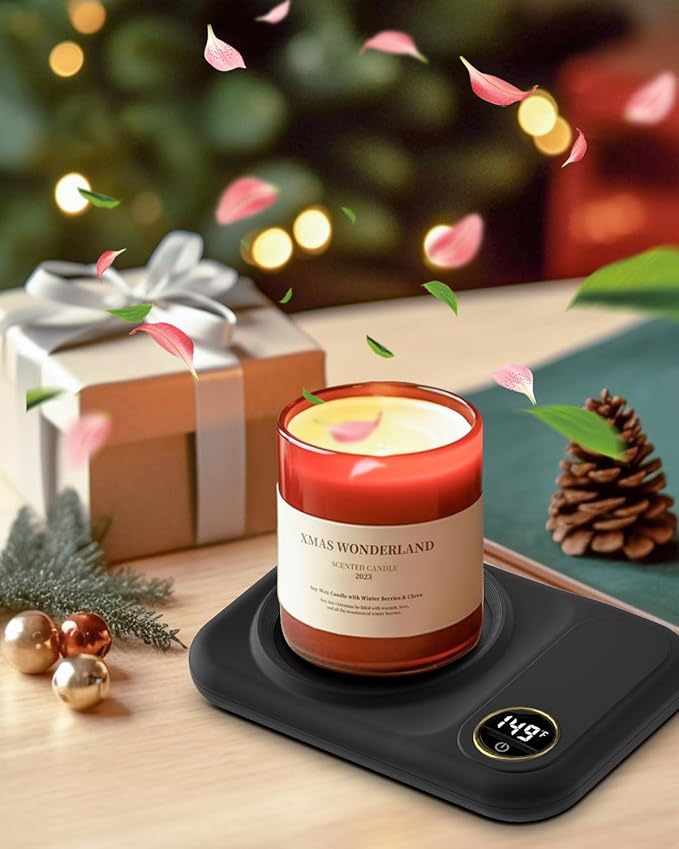 Coffee Mug Warmer, 3-Temp Settings USB Coffee Mug Warmer, 113℉/131℉/149℉ Plug in USB Candle Warmer Beverage for Coffee, Cocoa, Tea, Candle, Mom Gifts Women Gifts