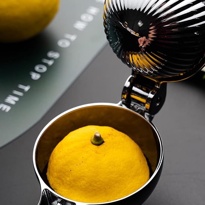 Lemon Squeezers Handheld, Metal Lemon Lime Squeezer, Heavy Duty Solid Lemon Juicer, Lime, Orange, Lemon Citrus Fruit Juicer, Orange Juice Squeezer Tool for Kitchen