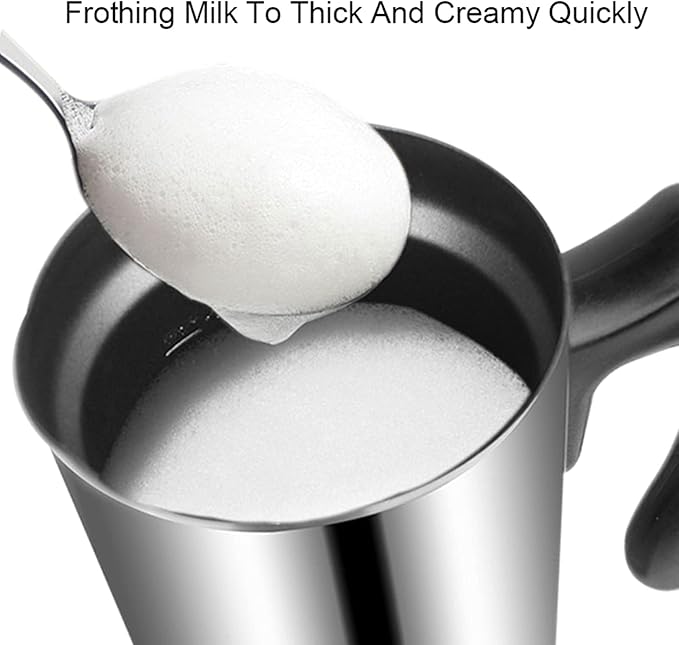 AIZYR Electric Detachable Milk Frother and Steamer Stainless Steel Milk Warmer with Hot & Cold Foam for Coffee, Hot Chocolates, Cappuccino,110v
