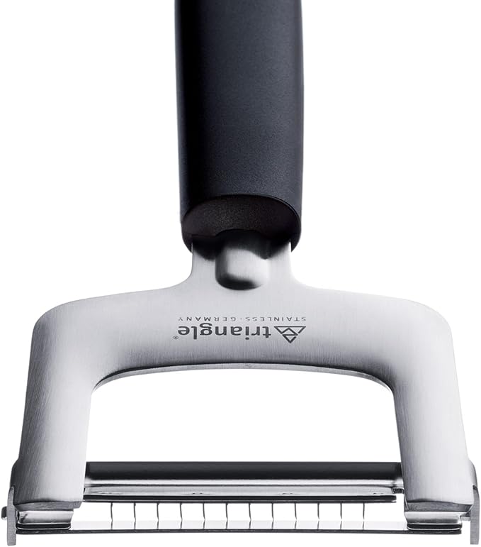 triangle Julienne Cutter - Ultra-Sharp Stainless Steel - Cuts Firm Vegetables for Veggie Noodles, Salads & More - GreenGrip Handle - Dishwasher Safe