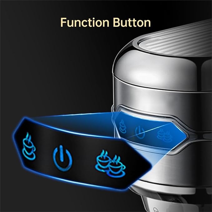 Semi-auto Stainless Steel Household Coffee Machine 19 Capsules Superfine Capsule Powder Coffee Machine Cappuccino and Espresso H11 (Color : H11 Jug Mat Tamper, Size : CHINA_UK)