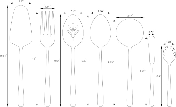 Artaste Rain II Forged 18/10 Stainless Steel (7-Piece Hostess Set)