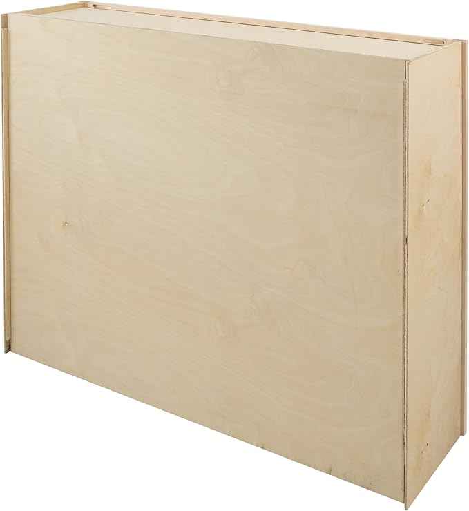 Quicklock RTA (Ready-to-Assemble) 42" Tall Wall Kitchen Cabinets - Shaker Style | 100% Hardwood | Made in America | Soft Close Hardware (12" D x 42" W x 42" H Blind Corner, Raw Maple)