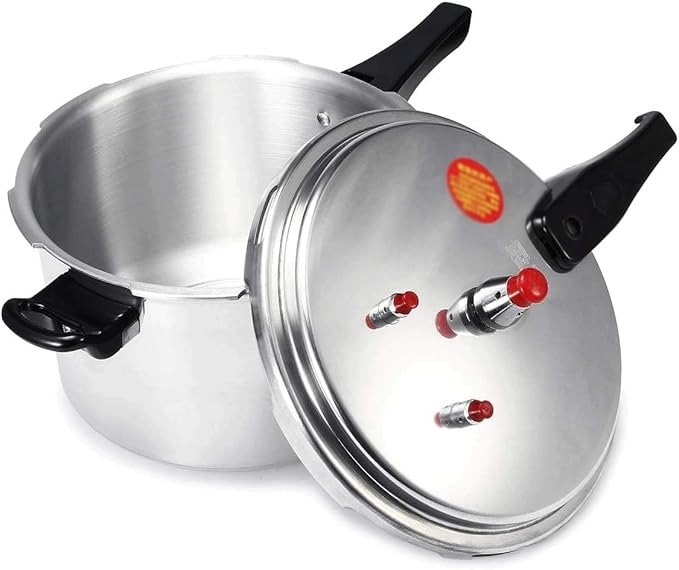 Electric Pressure Cooker, Kitchen Pressure Cooker Cookware 18/20/22cm Gas Stove/Open Fire Pressure Cooker Outdoor Camping Cook Tool Steamer,One Color-3L